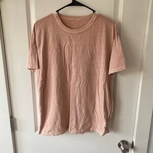SKU California Men's Cotton T Shirt size M Light Pink Color Dyed Tee